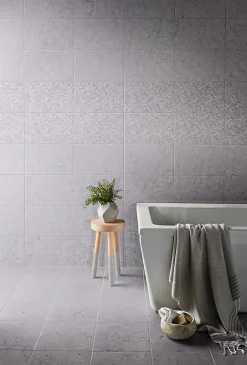 Carrelage mural effet marbre gris L.40 x l.25 cm x ép.8,3 mm, Ideal Marble