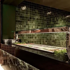 Les Carreaux De Jean  Carrelage mural Effet Zellige Vert CROGIOLO ZELLIGE 10x10 Bosco - Les Carreaux de Jean