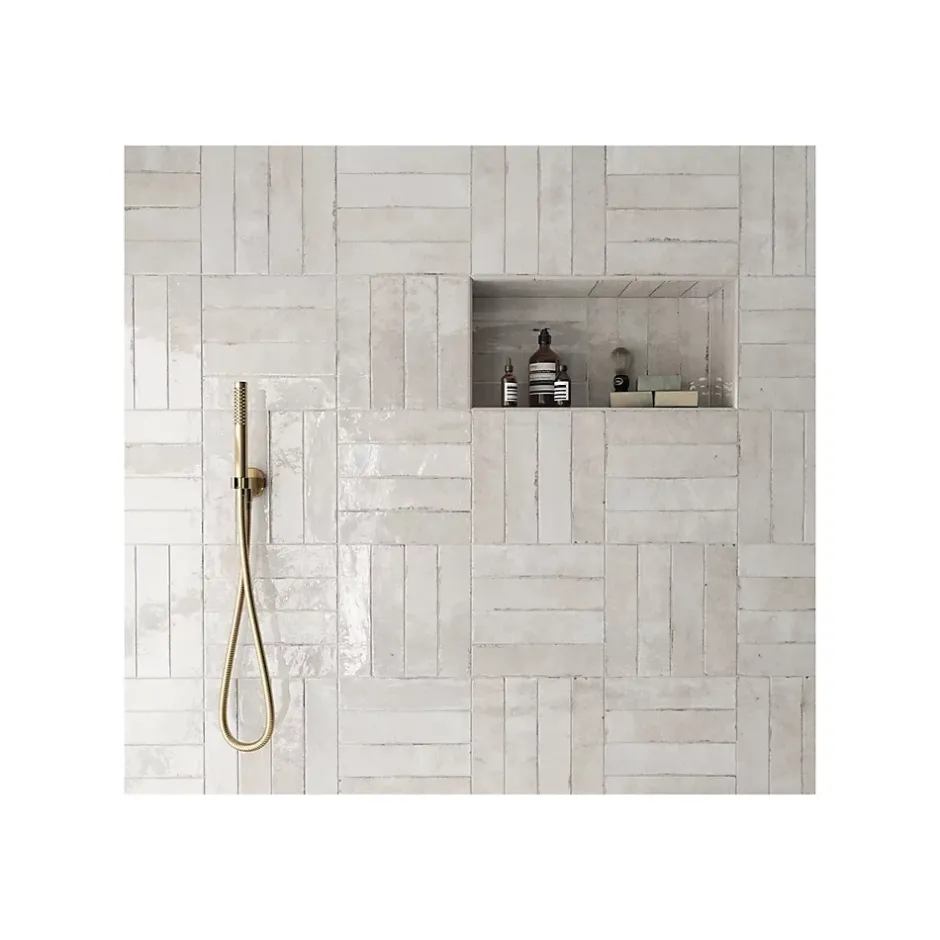 Carrelage mural Effet Zellige Beige TRIBE 6x24,6cm Oatmeal - Les Carreaux de Jean-Gioia Materia Outlet