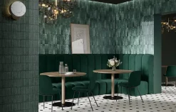 Carrelage Mural Effet Zellige Vert 6,5x29,8 Monpelli Emerald Mix --Allocarrelage Sale