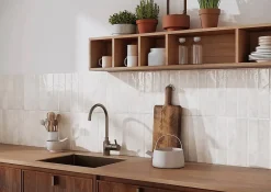 Allocarrelage Carrelage Mural Effet Zellige Blanc 6,5x29,8 Monpelli White Mix -