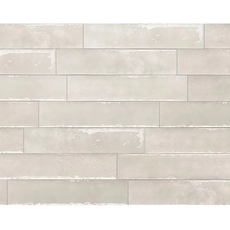 Allocarrelage Carrelage Mural Effet Zellige Blanc 6,5x29,8 Monpelli White Mix -