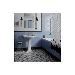 Gioia Materia Carrelage mural faïence effet artisanal MASIA 30x7.5 cm Blue - brillant - - boîte de 1 m2