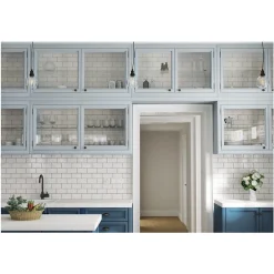 Carrelage mural faïence effet uni EVOLUTION 15x15 cm Gris clair - Brillant - - boîte de 0.50 m2-Gioia Materia Outlet