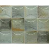 Carrelage mural faïence effet rustique THANGLONG Arco 10x10 cm Celadon - Brillant / Poli - boîte de 0.60 m2-Gioia Materia Outlet