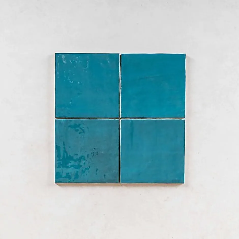 Gioia Materia Carrelage mural faïence effet zellige LA RIVIERA 13.2x13.2 cm Mélange - - boîte de 1 m2