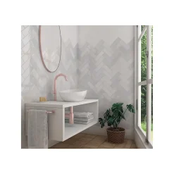 Gioia Materia Carrelage mural faïence effet zellige LA RIVIERA 20x6.5 cm Mélange - - boîte de 0.5 m2