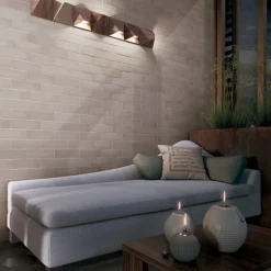 Carrelage mural faience effet zellige MAGMA 13.2x13.2 cm Coral pink - - boîte de 1 m2-Gioia Materia Sale