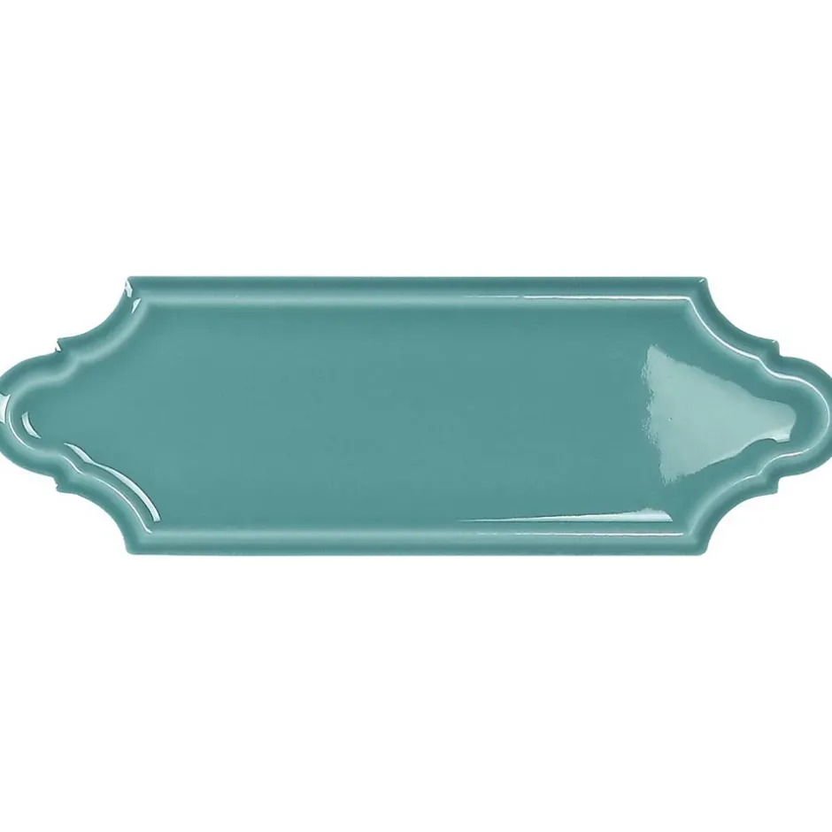 Gioia Materia Carrelage mural faience effet classique KNIGHTSBRIDGE Navette 15x5cm Acqua - Brillant / Poli - boîte de 0.50 m2