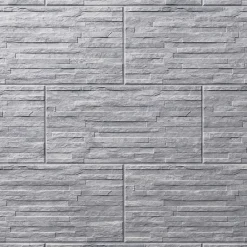 GoodHome Carrelage mural gris décor pierre L.61,5 x l.30,8 cm x ép.8 mm, Shaded Slate