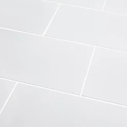 Carrelage mural intérieur blanc brillant L.60 x l.30 cm x ép.9 mm, Perouso-GoodHome Clearance