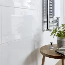 Carrelage mural intérieur blanc brillant L.60 x l.30 cm x ép.9 mm, Perouso-GoodHome Clearance
