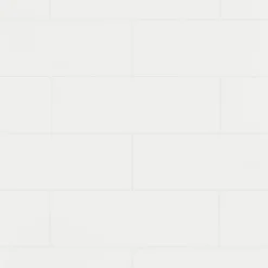 GoodHome Carrelage mural intérieur grès cérame émaillé mat blanc lisse L.60 x l.20 cm x ép.8,3 mm, Plain