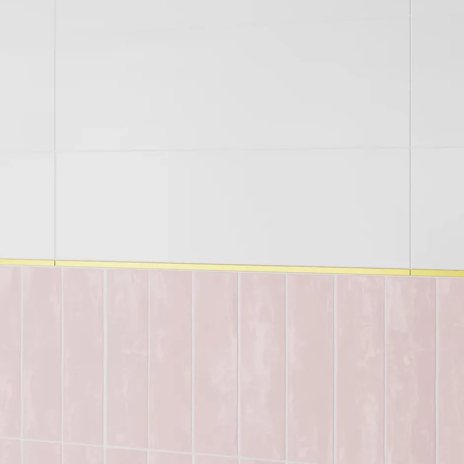 GoodHome Carrelage mural intérieur grès cérame émaillé mat blanc lisse L.60 x l.20 cm x ép.8,3 mm, Plain