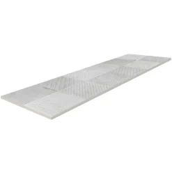 Carrelage mural intérieur effet béton gris décor carrés texturés L.90 x l.30 cm x ép.8 mm, Pavlos