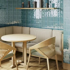 Carrelage mural intérieur Premium 15x45 cm Capri Teal finition brillante-Lux Mosaic Online