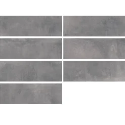 Carrelage mural intérieur effet béton anthracite L.90 x l.30 cm x ép.8 mm, Pavlos