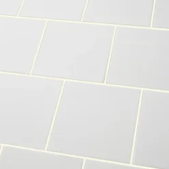 Carrelage mural intérieur blanc brillant L.15 x l.15 cm x ép.6,4 mm, Glossy- Sale