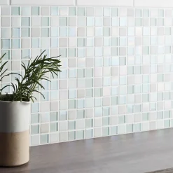 Carrelage mural intérieur blanc brillant L.15 x l.15 cm x ép.6,4 mm, Glossy- Sale