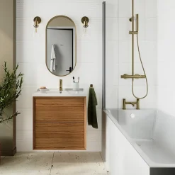 Carrelage mural intérieur blanc brillant à cannelures L.60 x l.30 cm x ép.9 mm, Perouso-GoodHome Online