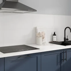 GoodHome Carrelage mural intérieur blanc mat L.60 x l.30 cm x ép.9 mm, Perouso Crizi