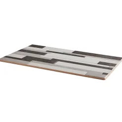 Carrelage mural intérieur décoratif effet béton, gris clair, noir L.25 x l.40 cm x ép.8,8 mm, Cimenti