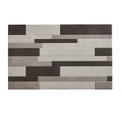 Carrelage mural intérieur décoratif effet béton, gris clair, noir L.25 x l.40 cm x ép.8,8 mm, Cimenti