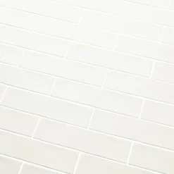 Carrelage mural intérieur blanc brillant effet carreaux anciens L.30,1 x l.7,5 cm x ép.8,5 mm, Vernisse-GoodHome Hot