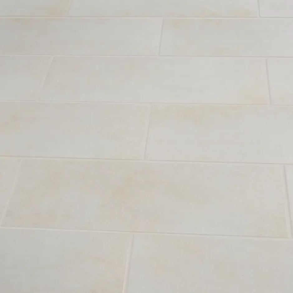 Carrelage mural intérieur ivoire effet béton L.60 x l.20 cm x ép.8,3 mm, Konkrete-GoodHome Outlet