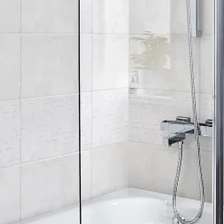 Carrelage mural intérieur décor petits carreaux effet marbre blanc L.40 x l.25 cm x ép.8,3 mm, Ideal Marble- Discount