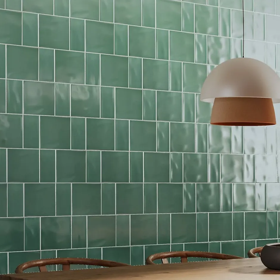 Lux Mosaic Carrelage mural intérieur Premium 15x45 cm Capri Garden rectangulaire finition brillante