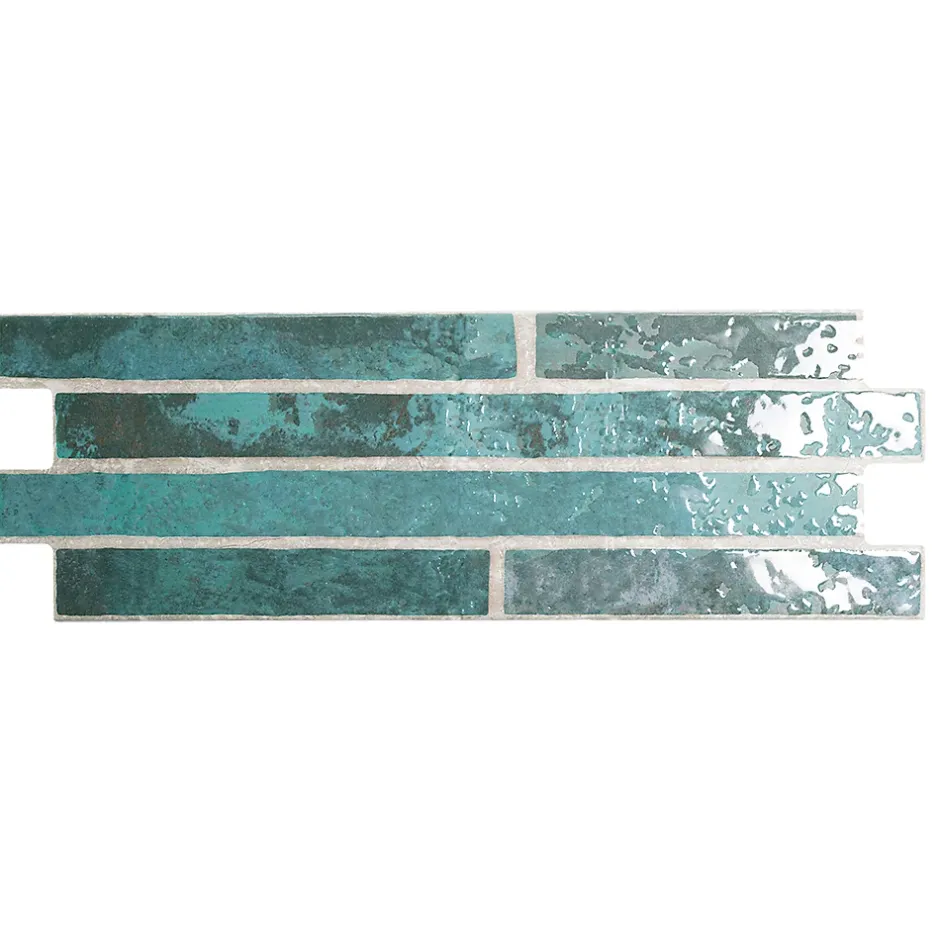 Lux Mosaic Carrelage mural intérieur Premium 15x45 cm Capri Garden rectangulaire finition brillante