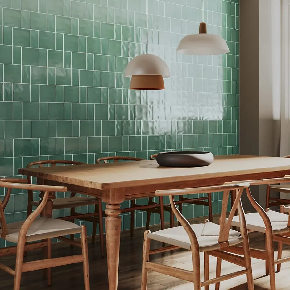 Lux Mosaic Carrelage mural intérieur Premium 15x45 cm Capri Garden rectangulaire finition brillante