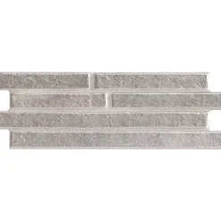 Carrelage Mural Intérieur/Extérieur Grès cérame Premium 15x45 cm Amsterdam Grey Rectangulaire Effet Brique-Lux Mosaic Hot