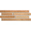 Carrelage Mural Intérieur/Extérieur Grès cérame Premium 15x45 cm Amsterdam Ocre Rectangulaire Effet Brique-Lux Mosaic Hot