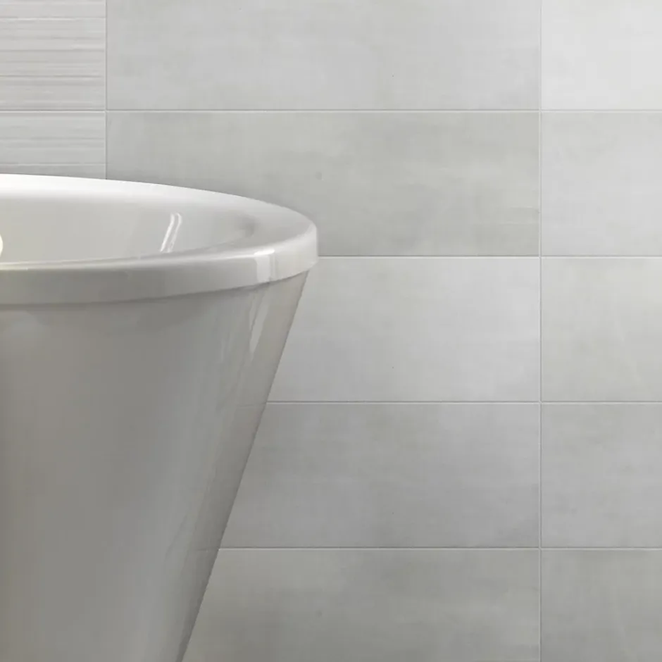 GoodHome Carrelage mural Kofrage 20x60 cm gris clair