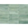 Lux Mosaic Carrelage Mural Mini Metro 5x15cm Premium. Beret Moss Matt
