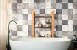 GoodHome Carrelage mural multicolore effet carreaux de ciment L.20 x l.20 cm x ép.8 mm, Koney