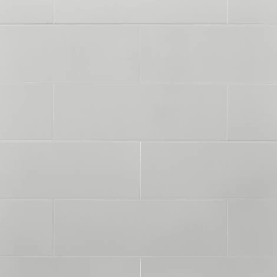 GoodHome Carrelage mural Plain 20x60 cm gris clair