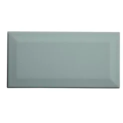 Carrelage mural vert clair brillant effet métro L.20 x l.10 cm x ép.7,3 mm, Trentie-GoodHome Outlet