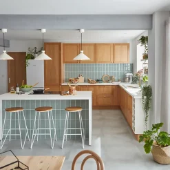 Carrelage mural vert clair brillant effet métro L.20 x l.10 cm x ép.7,3 mm, Trentie-GoodHome Outlet