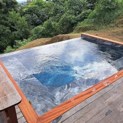 Concept Mosaïque Carrelage Piscine BALI NIGHT 45x65 cm effet pierre