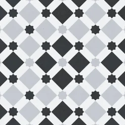 Lux Mosaic Carrelage premium effect ciment mat Dekor Dusk 20x20 cm