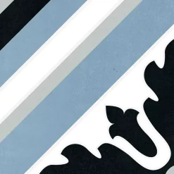 Carrelage premium effect ciment mat Max Blue 20x20cm-Lux Mosaic Clearance