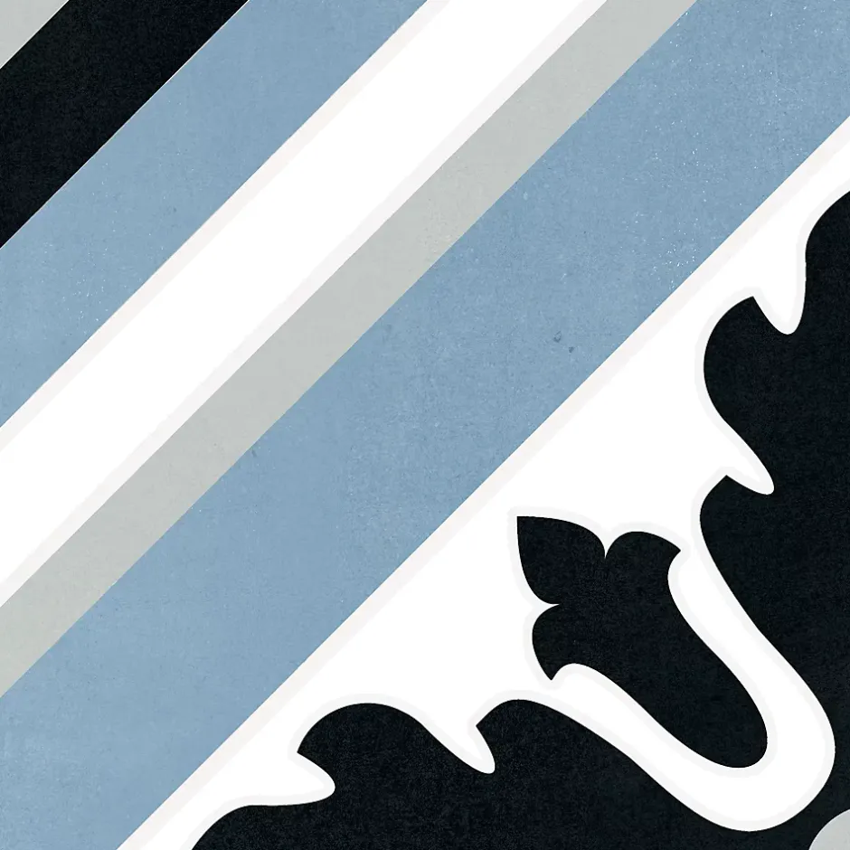 Carrelage premium effect ciment mat Max Blue 20x20cm-Lux Mosaic Clearance