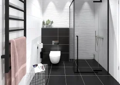 Ilcom Carrelage rectifié pour mur à usage intérieur 30 cm x 60 cm bicottura - Super White Matt - Sp. 9mm