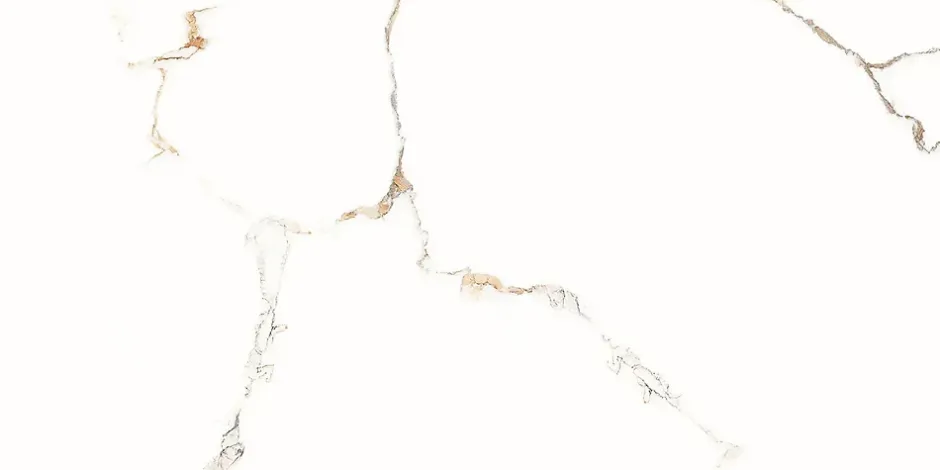 Ilcom Carrelage rectifié pour sol ou mur intérieur ou extérieur 60 cm x 120 cm - Torrence white