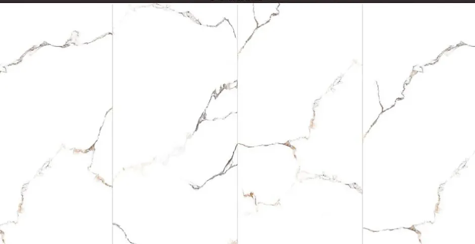 Ilcom Carrelage rectifié pour sol ou mur intérieur ou extérieur 60 cm x 120 cm - Torrence white