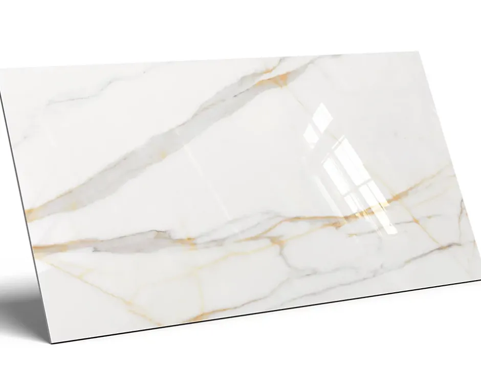 Carrelage rectifié pour sol ou mur intérieur ou extérieur 60 cm x 120 cm - Swiss Gold-Ilcom Online