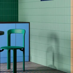 Aelle Carrelage Carrelage sol / mur briquette rectangulaire uni vert menthe brillant 5X15 cm FÄRGBLOCK LUCIDO MENTA FGB106L